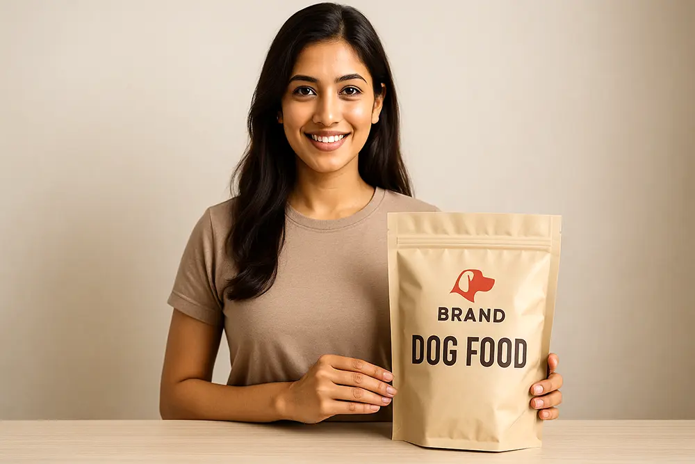 Dog food packaging design templates