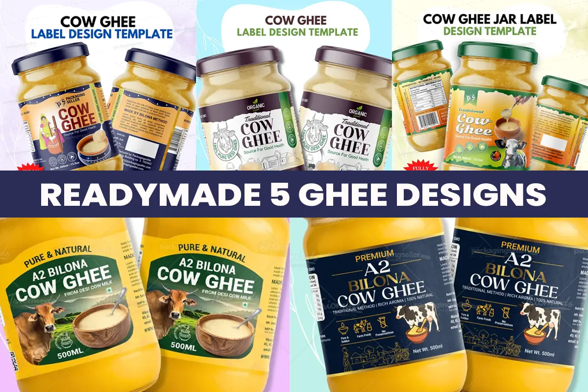 Top 5 Ghee Designs on PackagingSeller.com